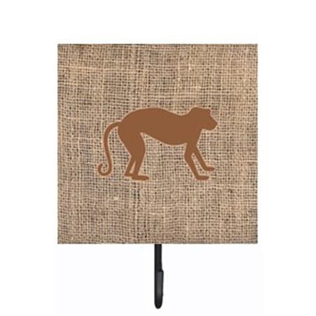 Carolines Treasures Monkey Burlap and Brown Leash Or Key Holder BB1128-BL-BN-SH4